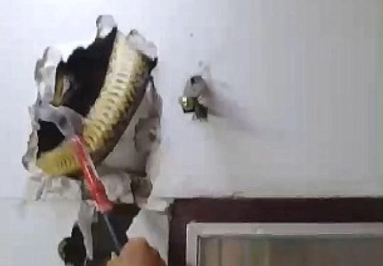 Όταν είδε τι κρυβόταν στον τοίχο του σπιτιού του έπαθε σοκ!